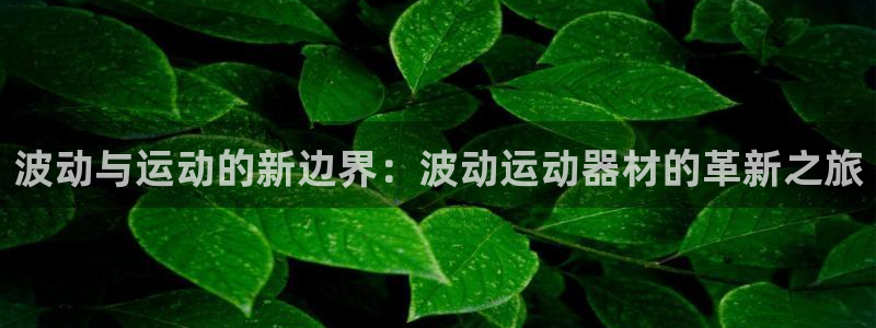 球速体育QsTY官方正版app集团：波动与运动的新边界：波动